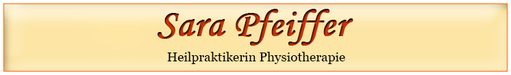 Heilpraktikerin Physiotherapie - Sara Pfeiffer